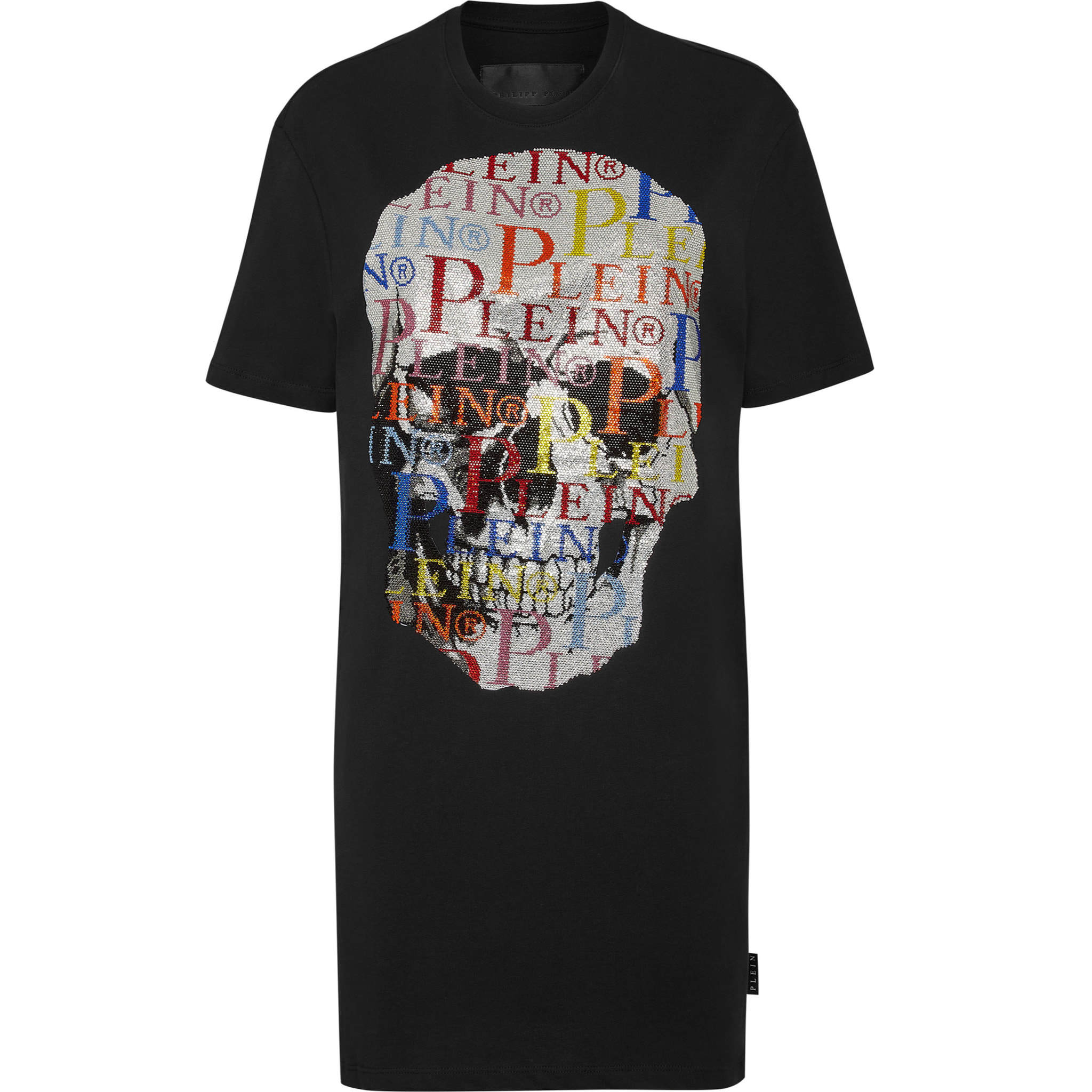 PHILIPP PLEIN Camiseta Vestido Corto SKULL