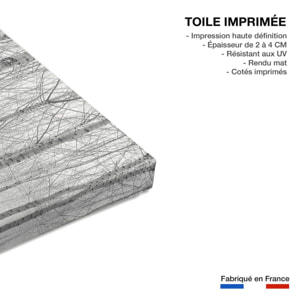 Tableau nature automnale pieds dans l'eau Toile imprimée