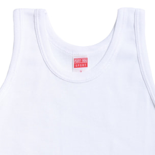 Camiseta Niño Tirante Canale 1X1 Blanco Talla 2