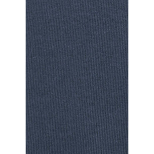 Maglietta blu denim a maniche corte e a girocollo con ricamo Rigby Go