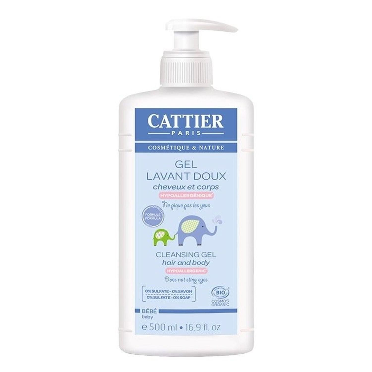 Gel Lavant Doux Bébé - Corps et Cheveux 500 ml