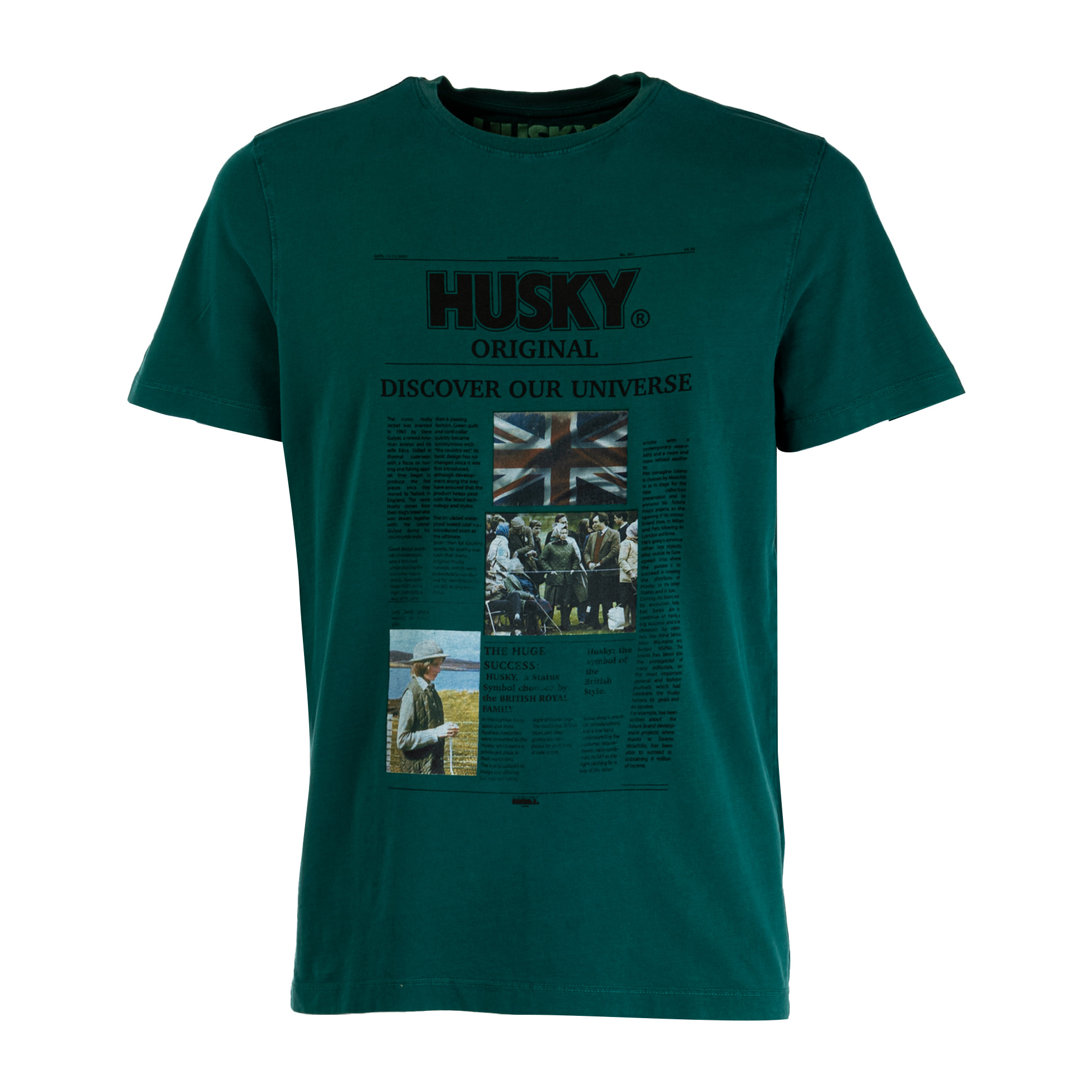 HUSKY t-shirt uomo evergreen