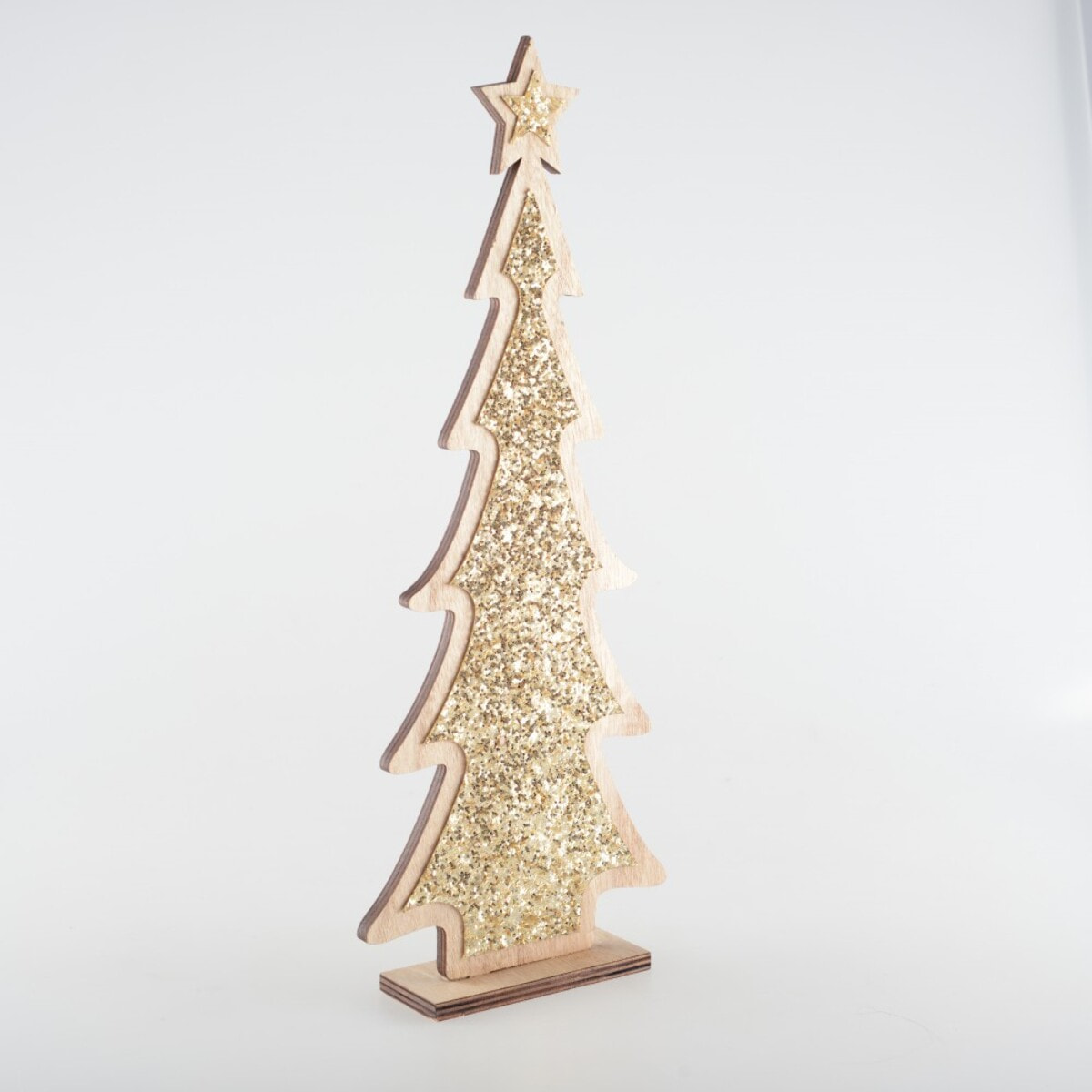 Sapin de no? l decoration en bois 14x4x35.5 cm