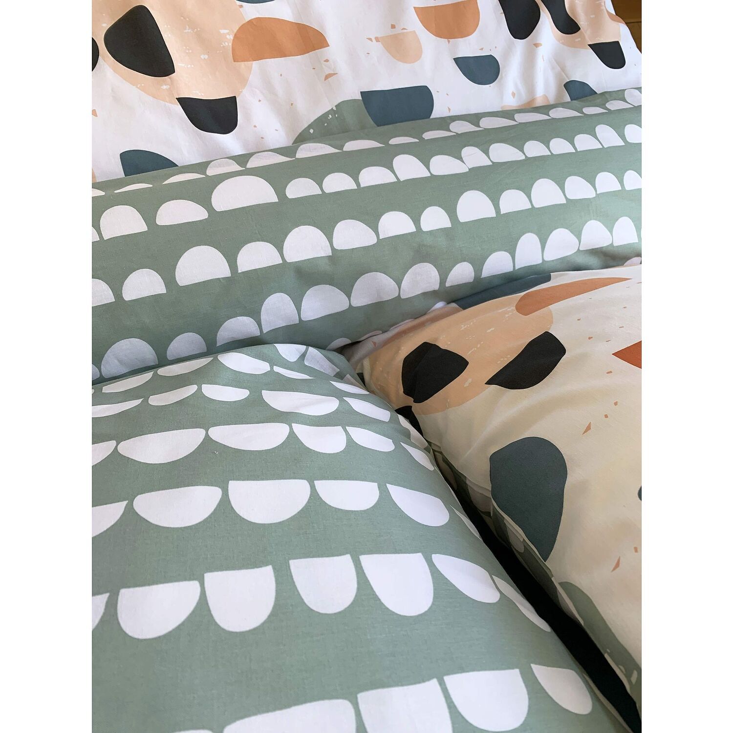 Parure Housse De Couette 3pcs 100% coton 57fils Pontino Reversible