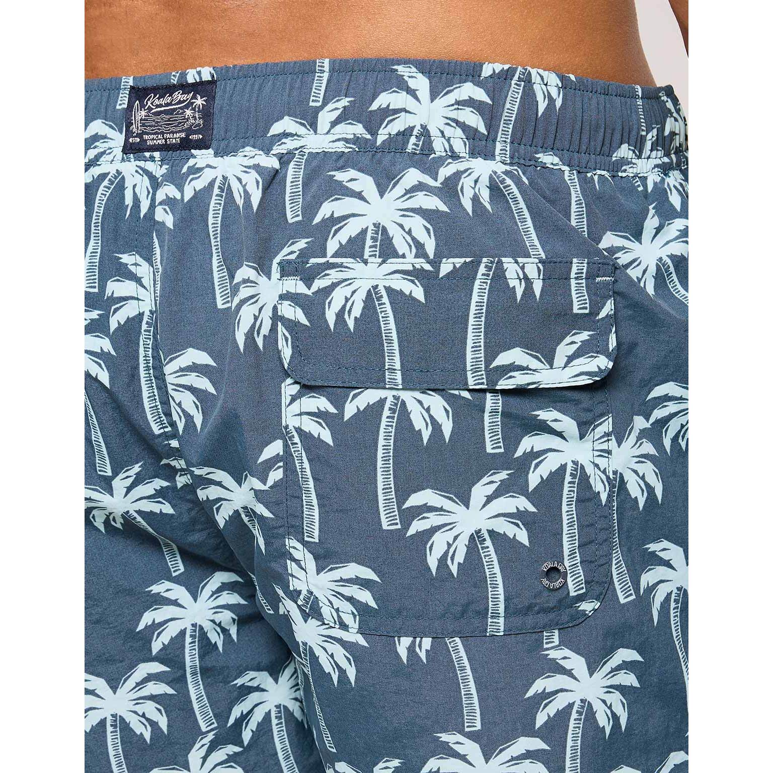 Bañador Palmeras Azul - Novepalm