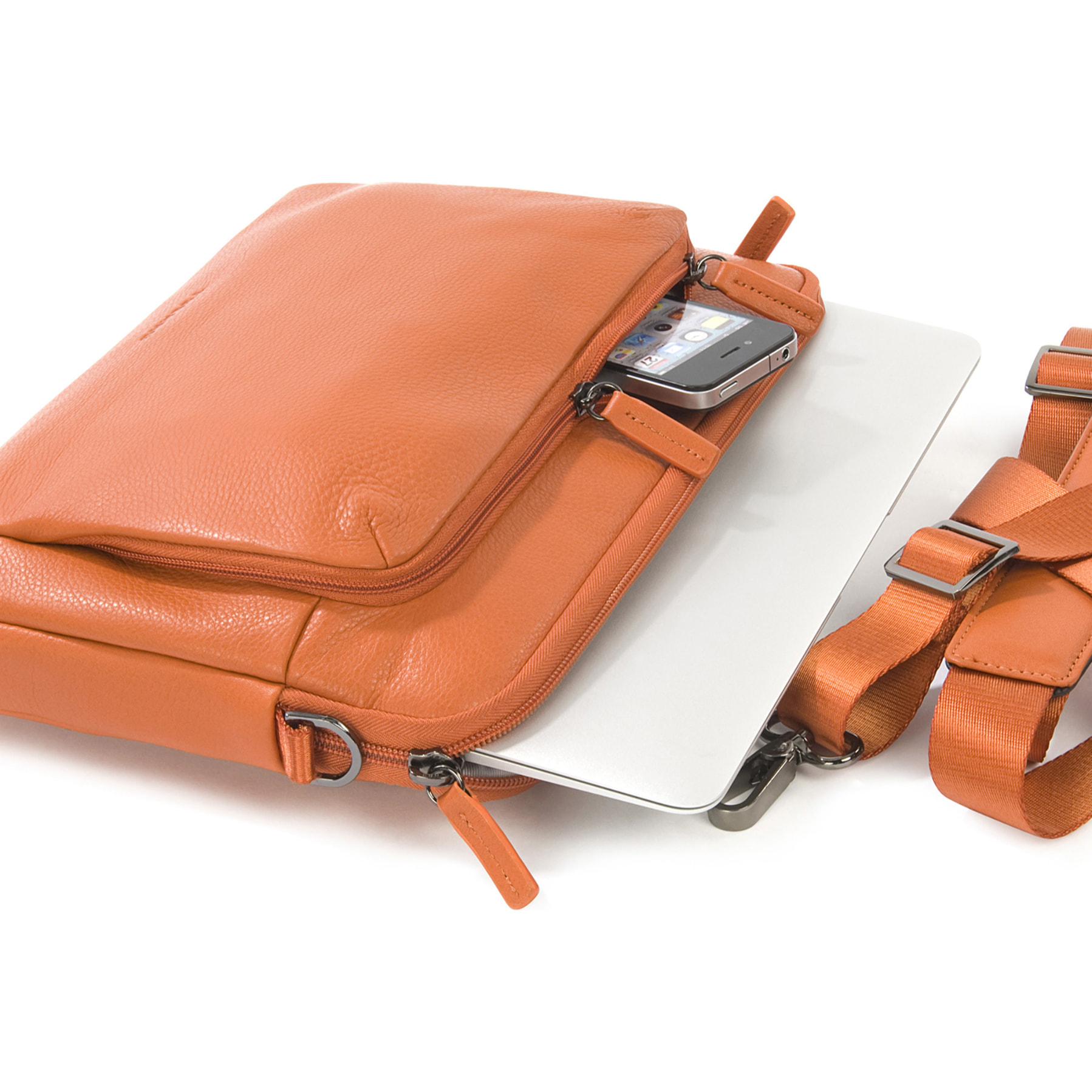 Borsa a tracolla  unisex In Vera pelle Made in Italy 34x23x8,5 cm