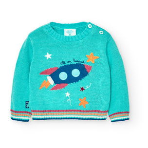 Jersey tricotosa de bebé niño -BCI