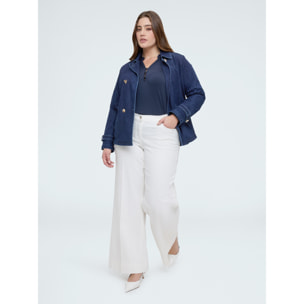 Fiorella Rubino - Pantaloni Wide Leg in cotone - Bianco