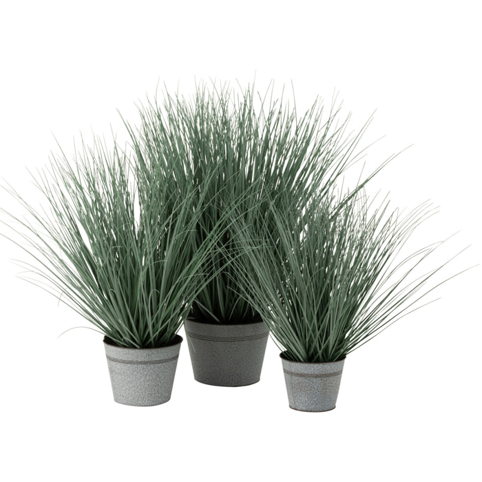 J-Line herbes en Pot - métal/plastique - bleu/vert - large