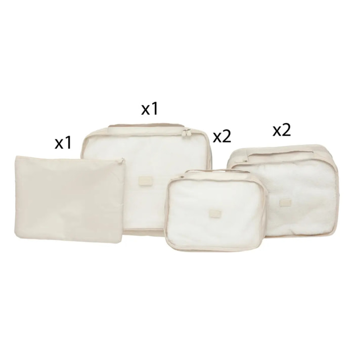 Lot organiseur valise Aloha 6 pièces