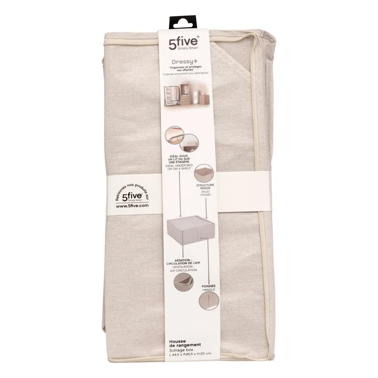 Housse de rangement "Groomy" rigide beige