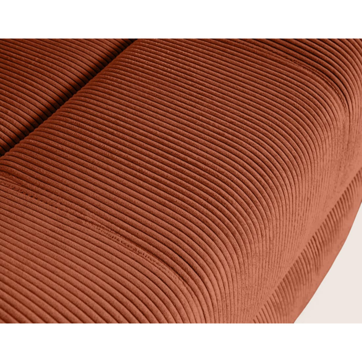 Armand - fauteuil relax électrique en velours côtelé - Terracotta
