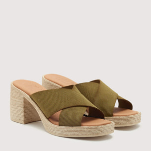 Sandalia Tacón Caqui - Marty