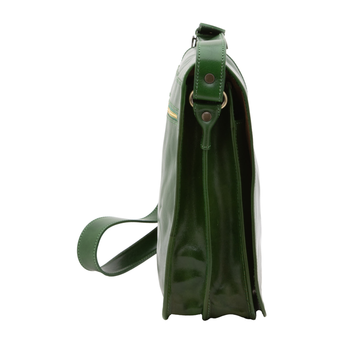 Borsa a tracolla  da uomo In Vera pelle Made in Italy 30x38x12 cm