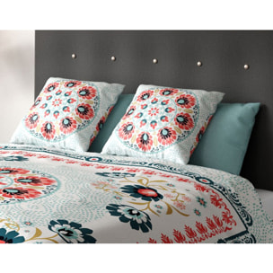 Parure Housse De Couette 3pcs avec Taies oreiller 100% coton 57fils Beho