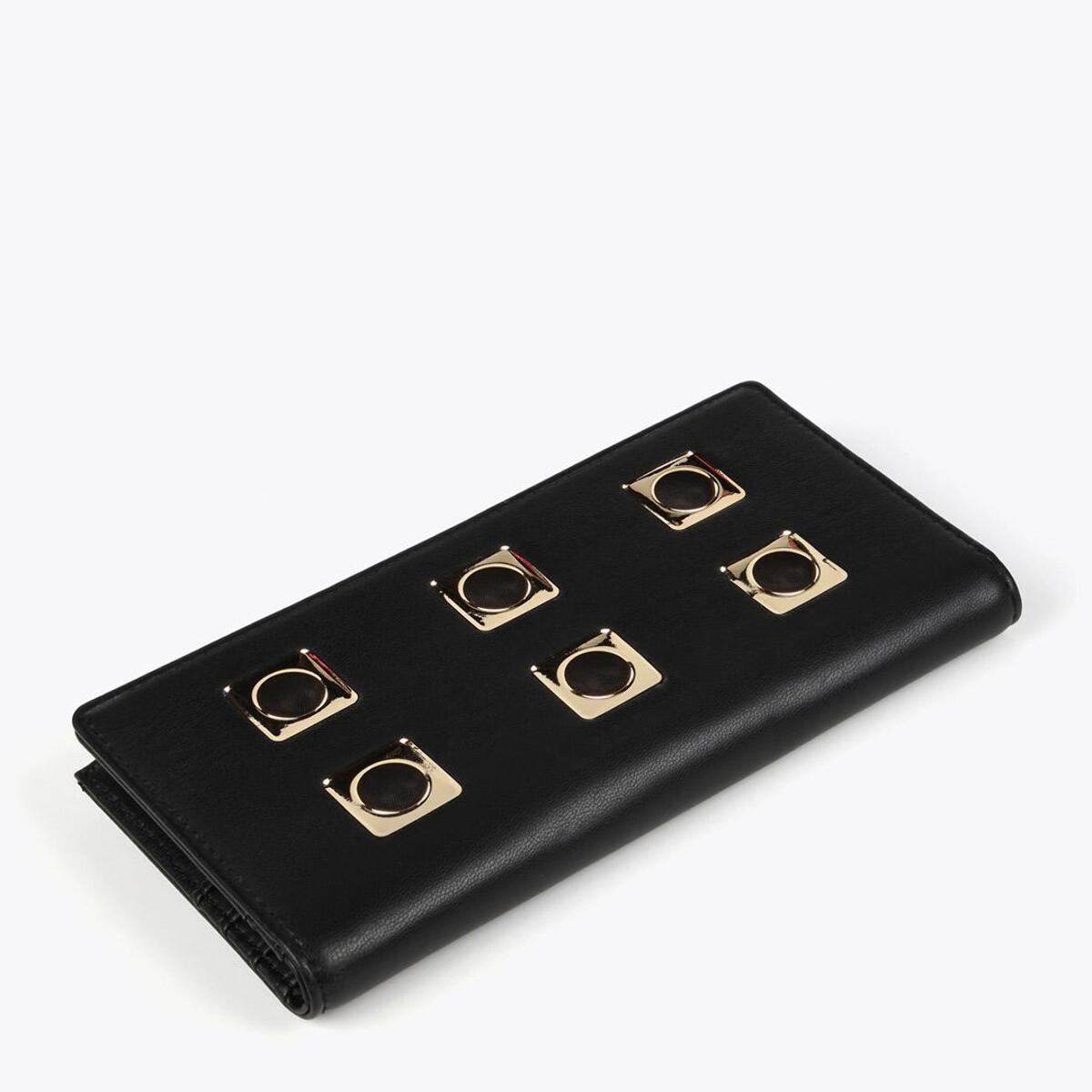 Portafoglio nero e dorato