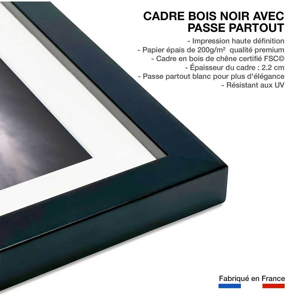 Affiche navy in the sky Affiche sous cadre noir