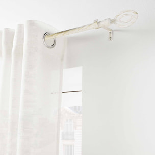 Kit de tringle extensible au style géométrique - Blanc