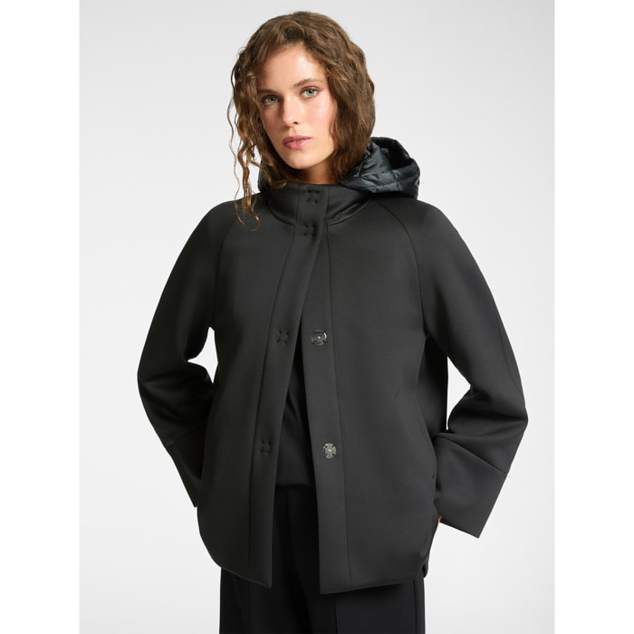 Elena Mirò - Chaquetón de tejido scuba - Negro