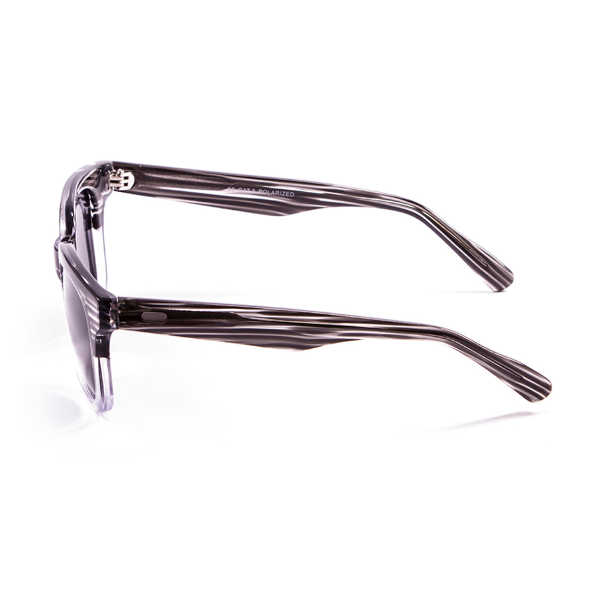 Gafas de sol LENOIR NICE - Demi negro con detalle blanco transparente / Ahumada