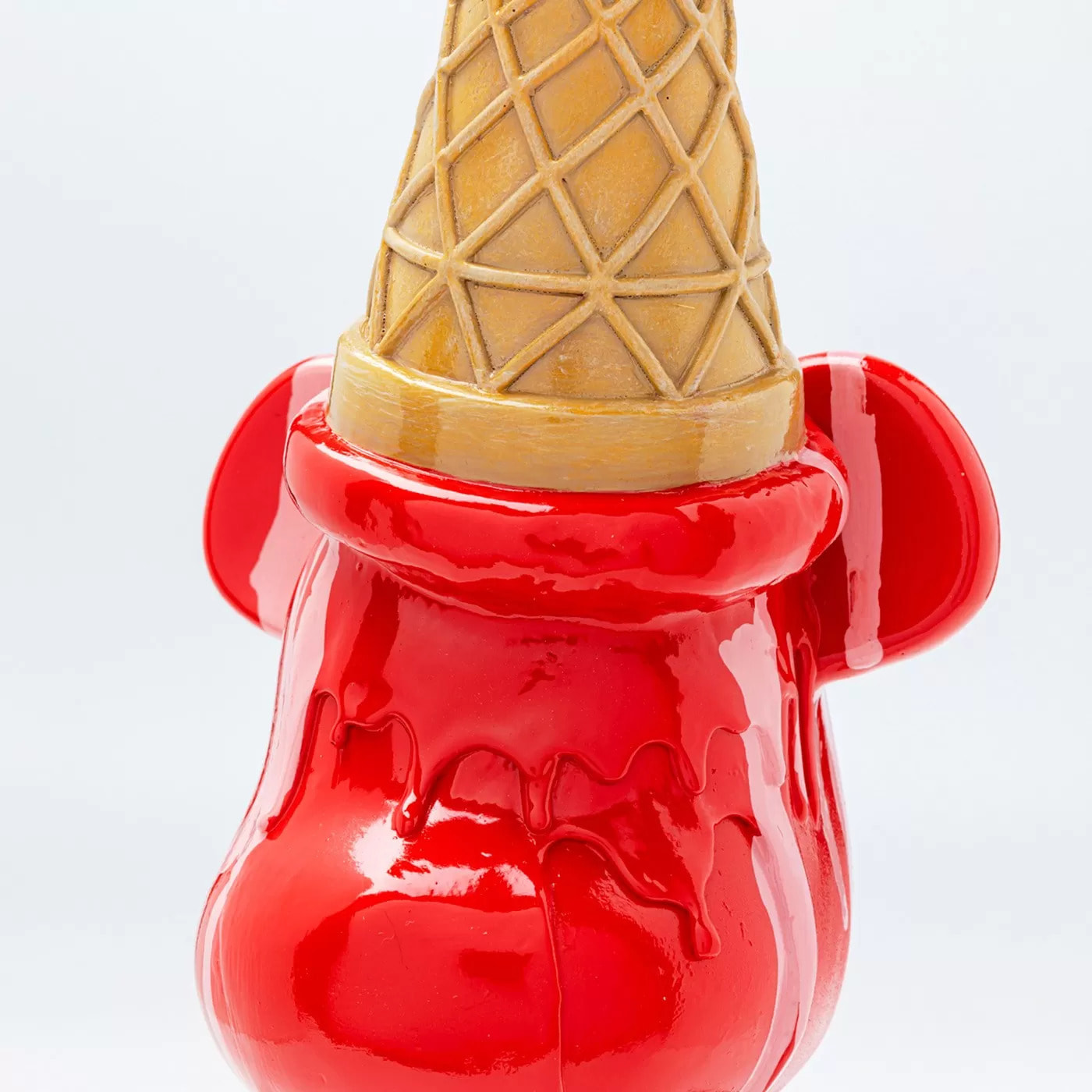 Déco ours glace rouge Kare Design