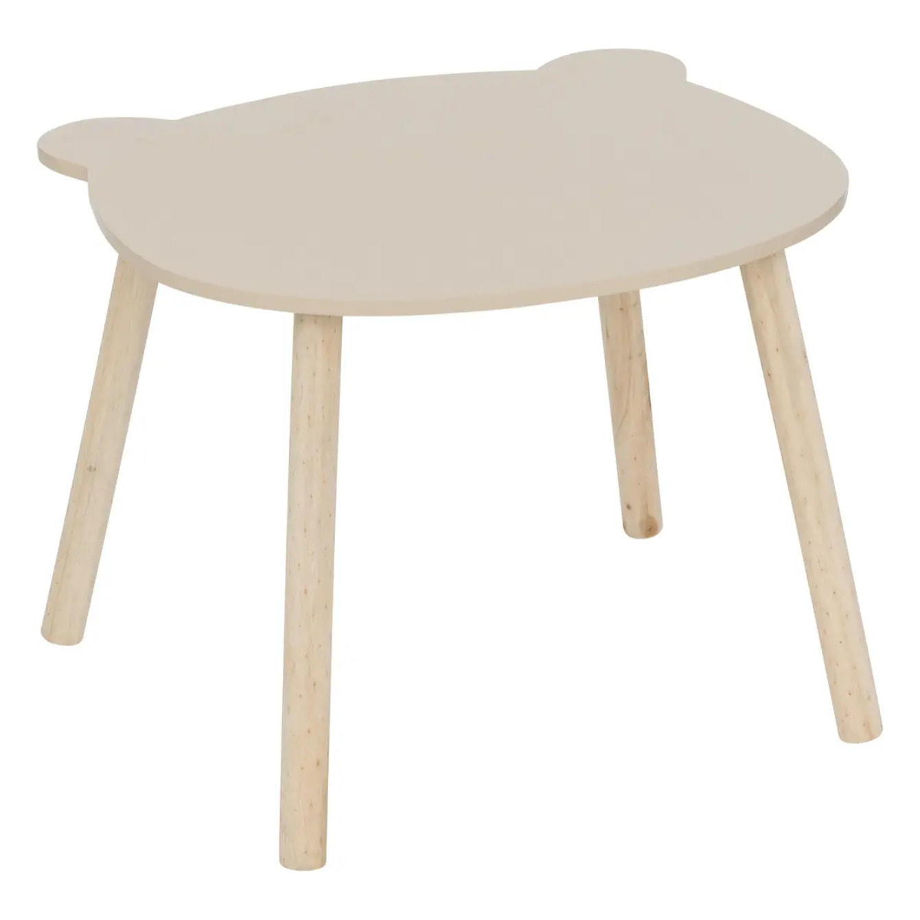 Table enfant Douceur beige D60cm