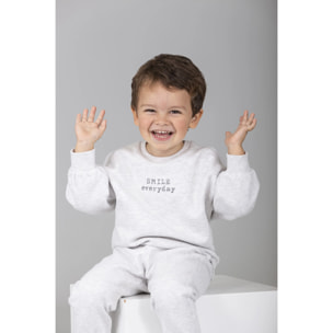 Felpa Bambino Grigio Smile