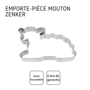 Emporte-pièce agneau pour dessert de pâques Zenker Pâques