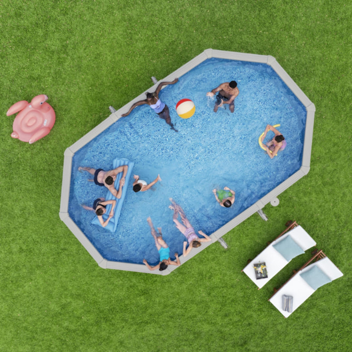 Bestway Piscine acier hors sol Ovale Hydrium 610 x 366 x 122 cm