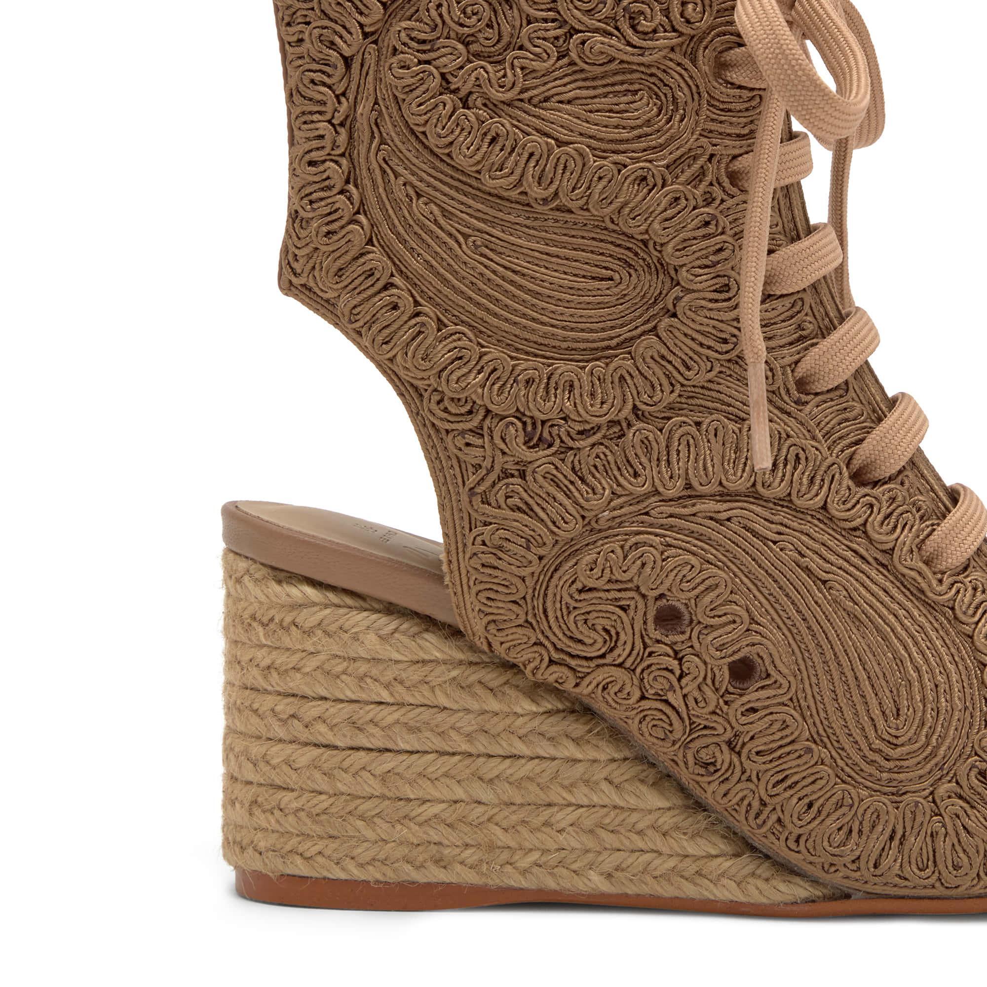 Sandalia abotinada Bertina en cordela de rayón by ETRO