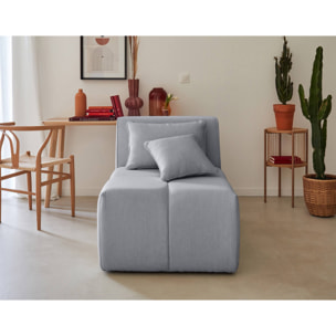 Caracas - module d'assise sans accoudoirs - en tissu - Gris