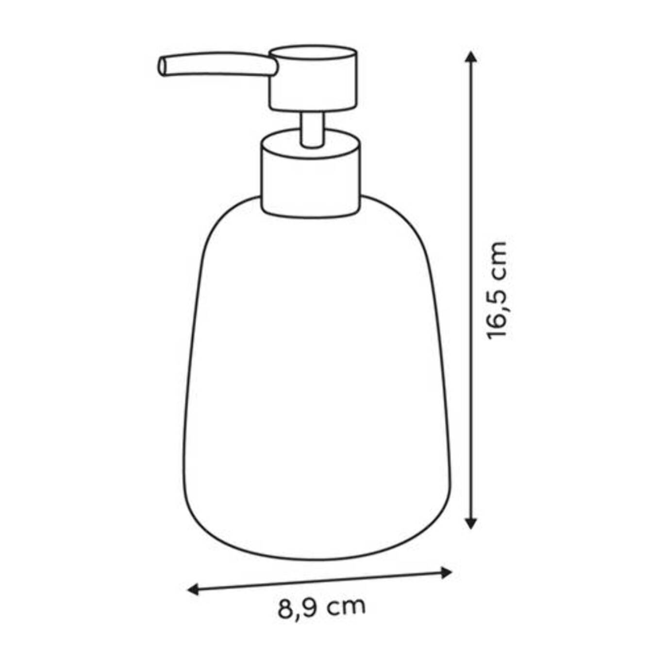 Distributeur de savon en verre Dotty 400ml flammes marron