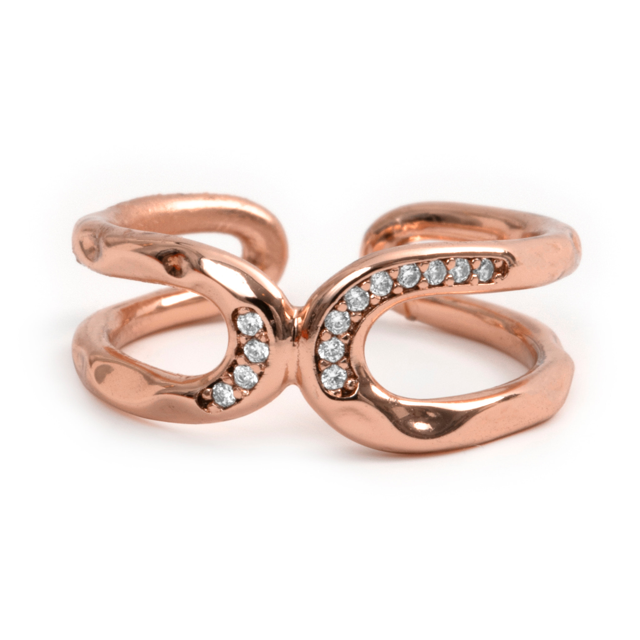 Anillo Resim acabado oro rosa 18k
