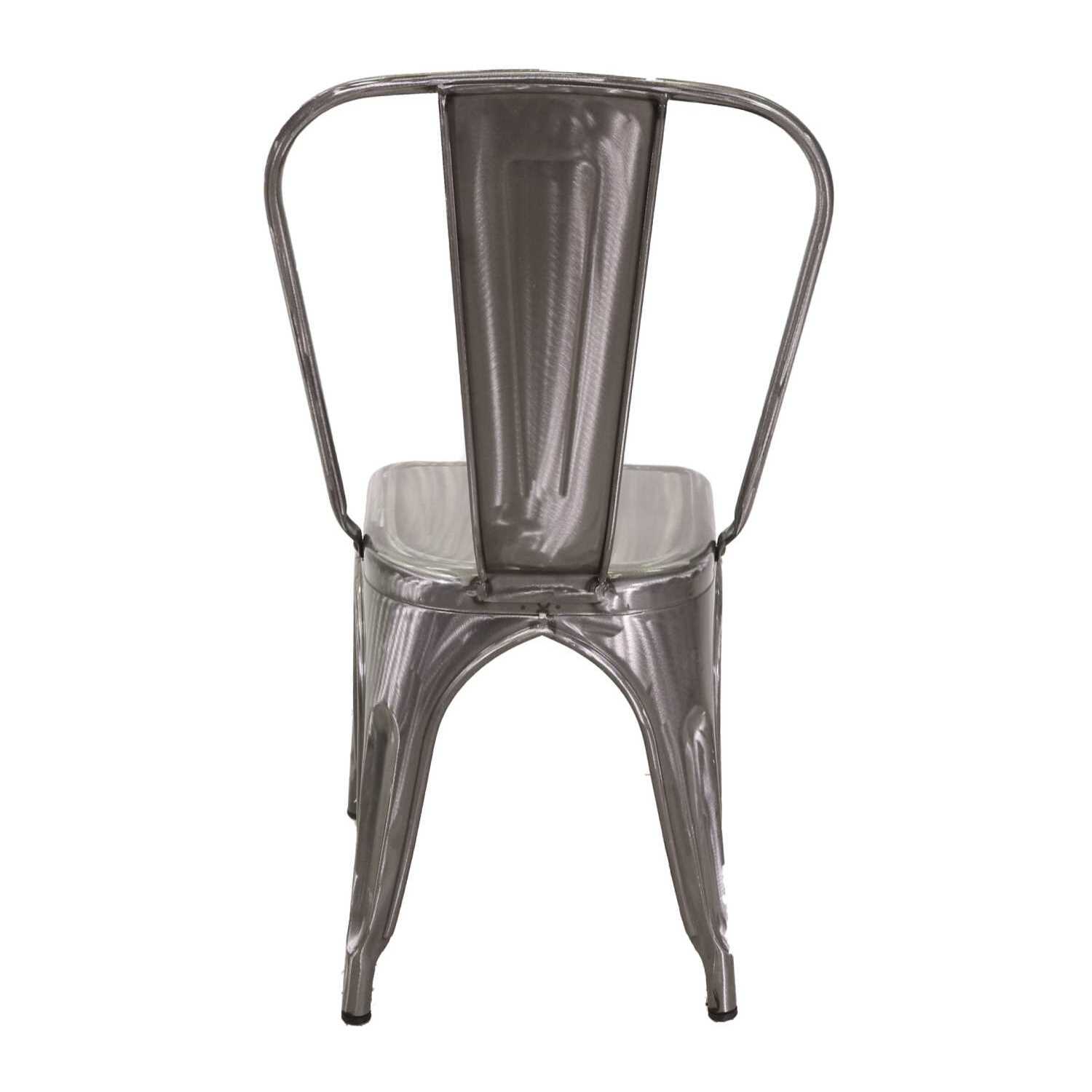 Sedia New Bristol Vacchetti in ferro galvanizzato cm43x43h45/84