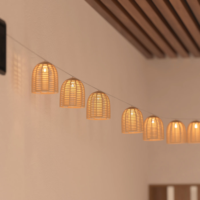 Guirlande LED outdoor "Aia" beige L335cm