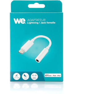Adaptateur Jack WE Lightning male vers jack 3.5 femelle