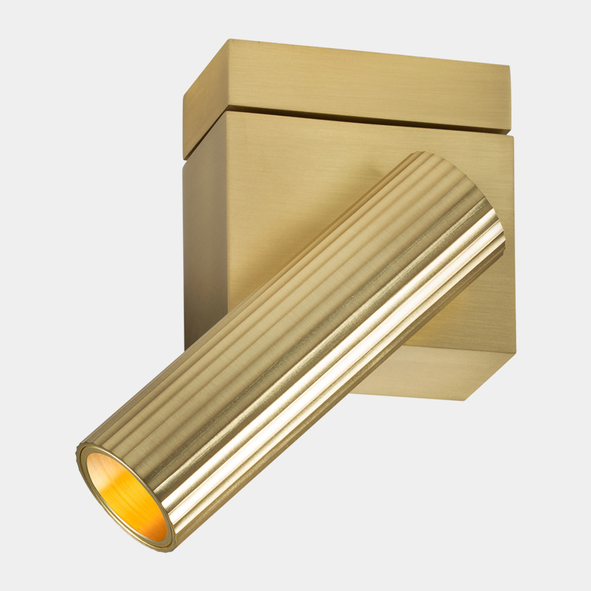Ledsc4 - Proyector Prolix Single Aluminio, PMMA Oro mate, Transparente