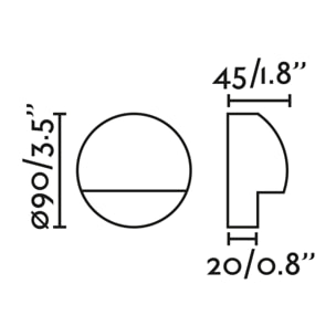 DRAK LED Lampe applique laiton