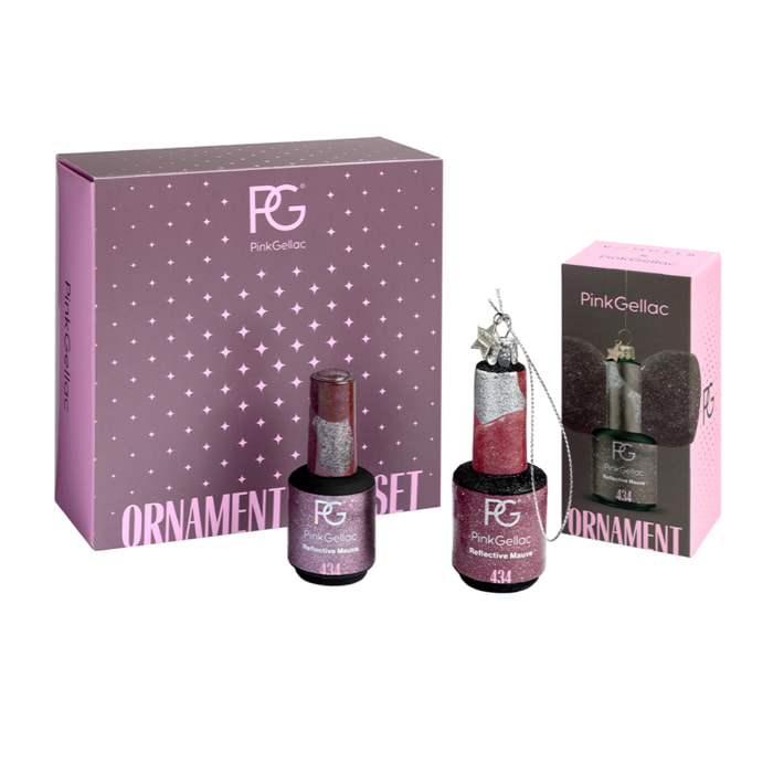 Vernis semi-permanent - 434 Reflective Mauve - 15 ml & Ornament Noell