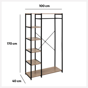 Penderie industrielle 5 étagères