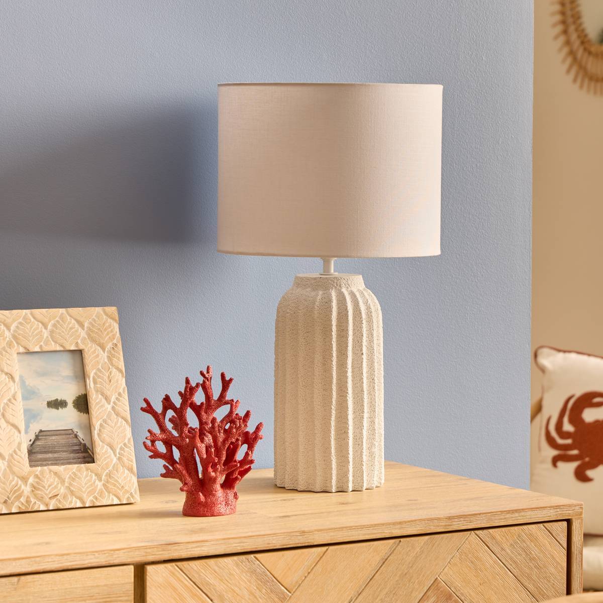 Lampe à poser Fernan blanc H50cm