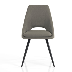 Tomasucci Ensemble de 2 chaises BETTA GREY