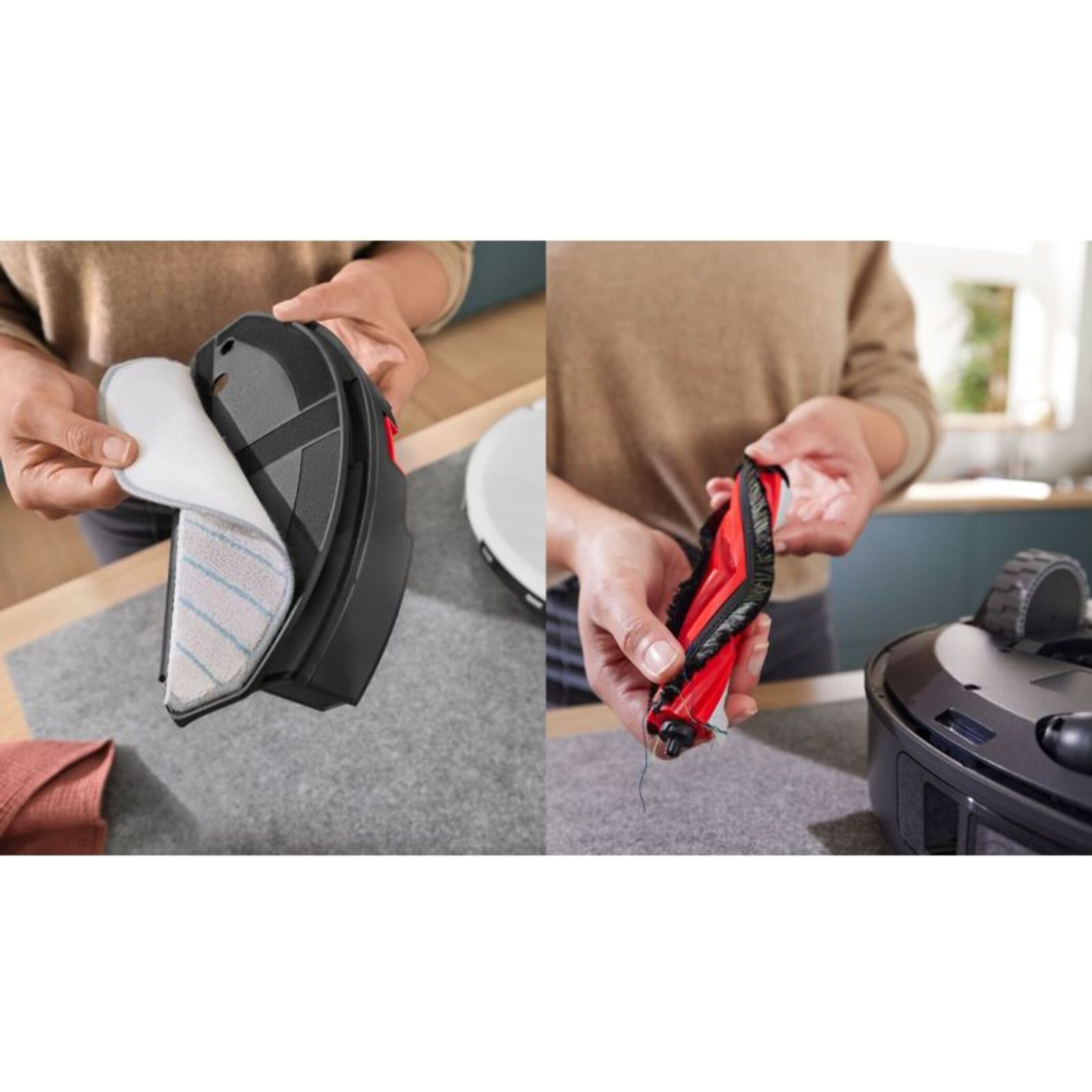 Robot Aspirateur Laveur BOSCH Spotless Advanced Blanc