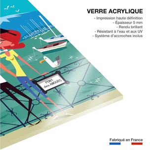 Tableau le pont des amours annecy Tableau plexiglas