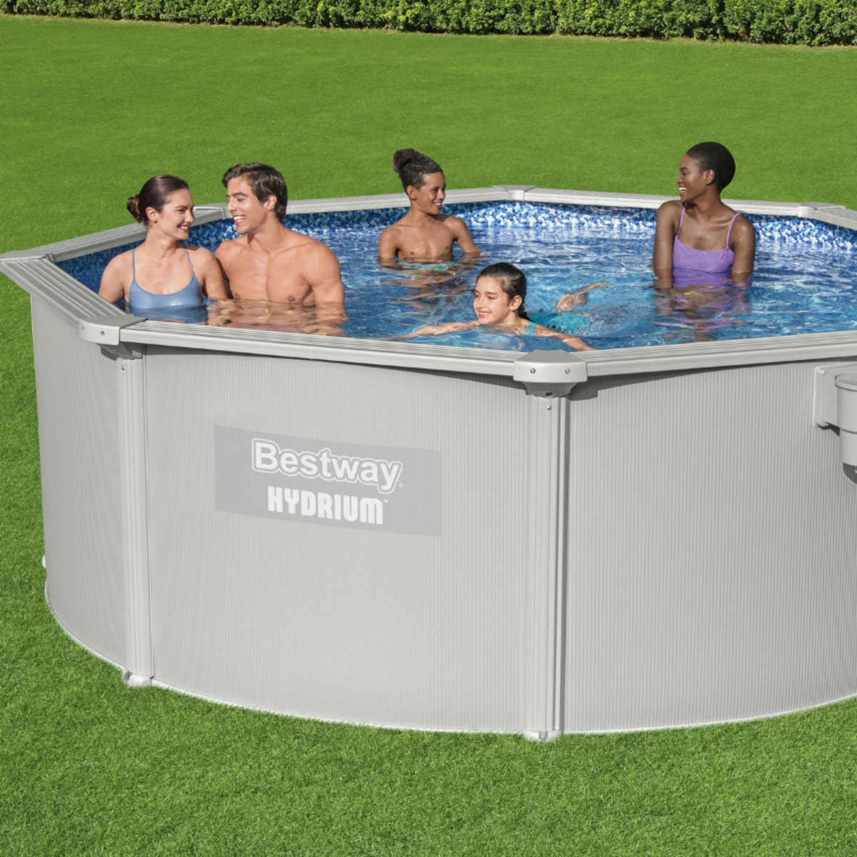 Bestway Piscine acier ronde Bestway Hydrium 360 x 120 cm gris