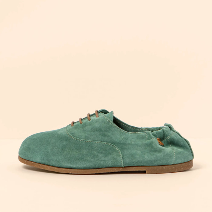 Zapatos N5537 SILK SUEDE JADE / CROCHÉ color Jade