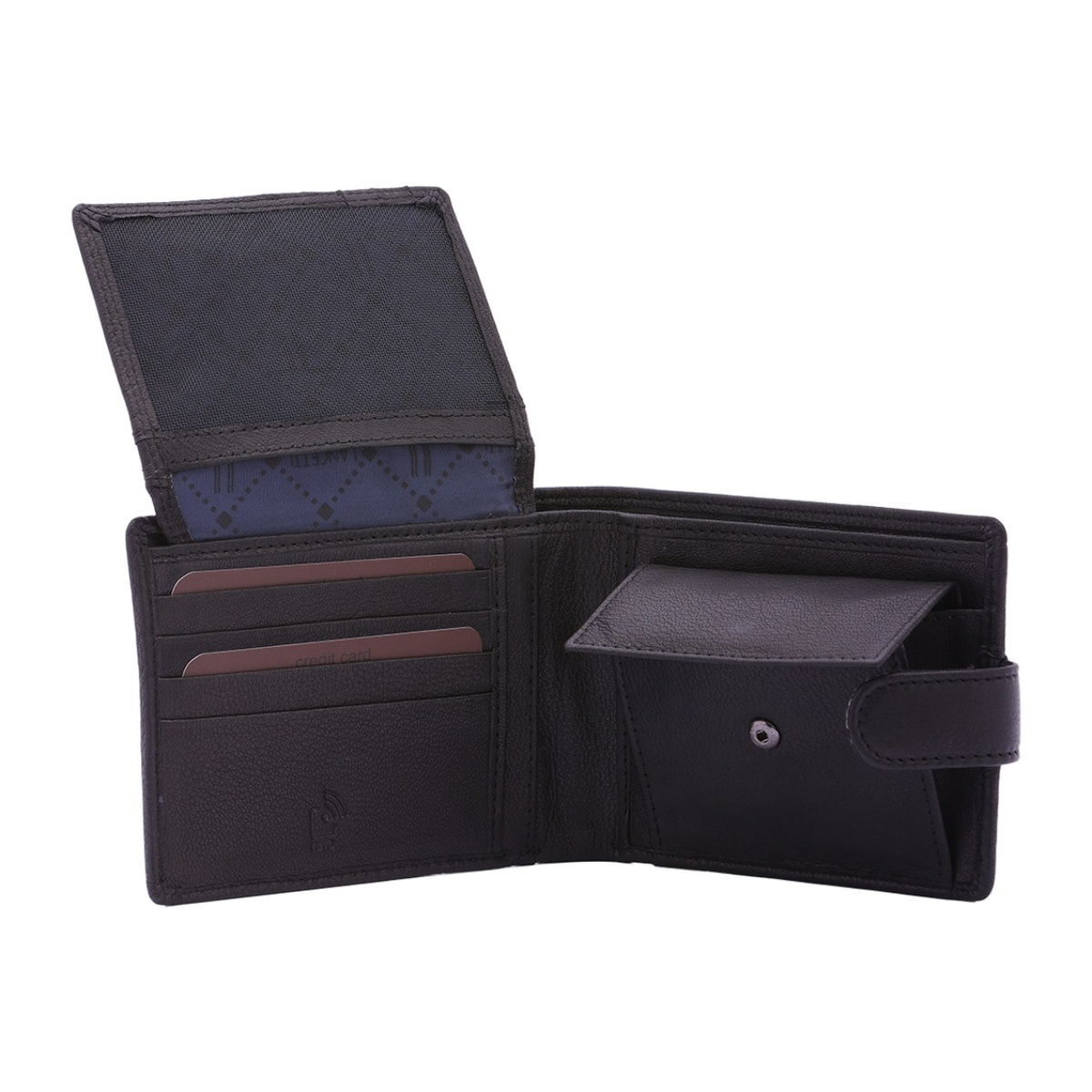 Portafoglio uomo in vera pelle - Modello False - Casual - 9.5 x 12.0 x 2.5 cm