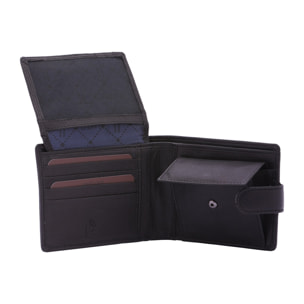 Portafoglio uomo in vera pelle - Modello False - Casual - 9.5 x 12.0 x 2.5 cm