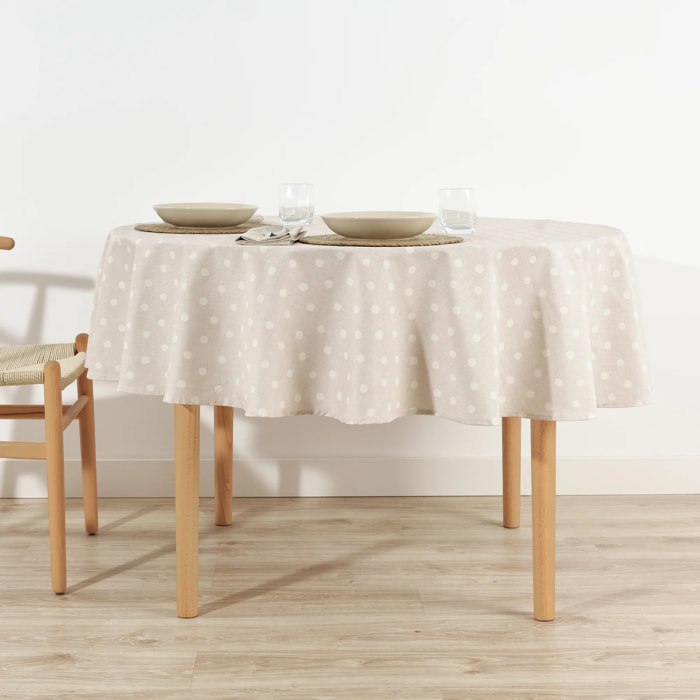 Nappe ronde en résine anti-taches 0120-175