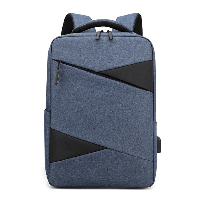 DAM Mochila para Laptop con interfaz de carga USB. 29x11x40 Cm. Color: Azul